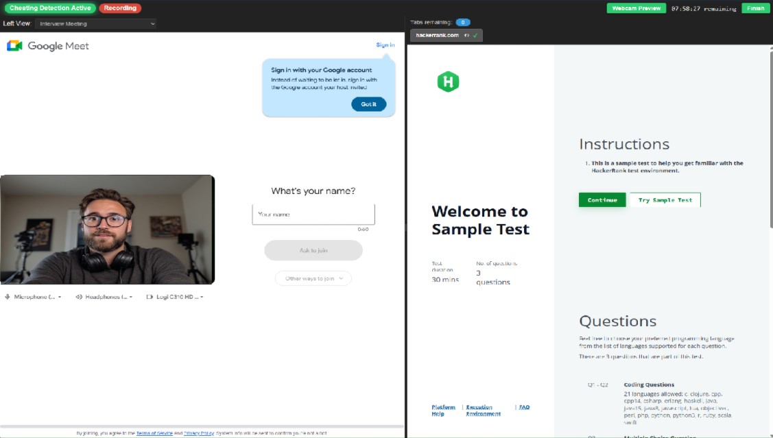 Desktop App Security Interface